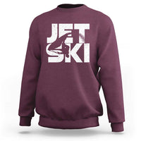 Jet Ski Rider Sweatshirt Water Sports Watercraft Skiing Jetski - Wonder Print Shop