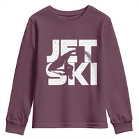 Jet Ski Rider Youth Sweatshirt Water Sports Watercraft Skiing Jetski - Wonder Print Shop