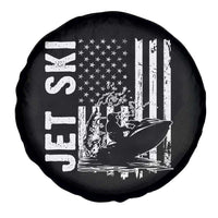 Jet Ski Lover Spare Tire Cover Vintage Ski Rider American Flag Water Sport - Wonder Print Shop