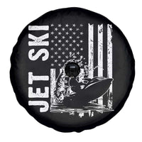 Jet Ski Lover Spare Tire Cover Vintage Ski Rider American Flag Water Sport - Wonder Print Shop