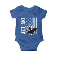 Jet Ski Lover Baby Onesie Vintage Ski Rider American Flag Water Sport - Wonder Print Shop