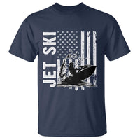Jet Ski Lover T Shirt Vintage Ski Rider American Flag Water Sport - Wonder Print Shop