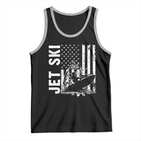 Jet Ski Lover Tank Top Vintage Ski Rider American Flag Water Sport - Wonder Print Shop