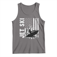 Jet Ski Lover Tank Top Vintage Ski Rider American Flag Water Sport - Wonder Print Shop