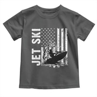 Jet Ski Lover Toddler T Shirt Vintage Ski Rider American Flag Water Sport - Wonder Print Shop
