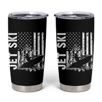 Jet Ski Lover Tumbler Cup Vintage Ski Rider American Flag Water Sport - Wonder Print Shop
