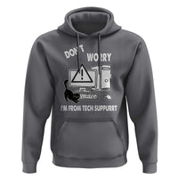 Funny Programming Cat Hoodie Don't Worry I'm From Tech Suppurrt Support Computer - Wonder Print Shop