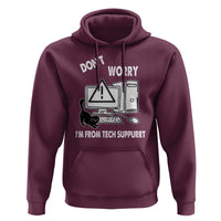 Funny Programming Cat Hoodie Don't Worry I'm From Tech Suppurrt Support Computer - Wonder Print Shop