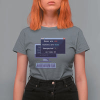 Funny Programmer T Shirt For Women Roses Are Red Violets Are Blue Unexpected On Line 32 - Wonder Print Shop