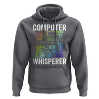 Computer Technician Hoodie Computer Whisperer IT Tech Support Devices - Wonder Print Shop