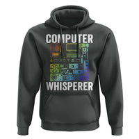 Computer Technician Hoodie Computer Whisperer IT Tech Support Devices - Wonder Print Shop