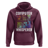 Computer Technician Hoodie Computer Whisperer IT Tech Support Devices - Wonder Print Shop
