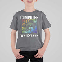 Computer Technician T Shirt For Kid Computer Whisperer IT Tech Support Devices - Wonder Print Shop