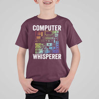 Computer Technician T Shirt For Kid Computer Whisperer IT Tech Support Devices - Wonder Print Shop