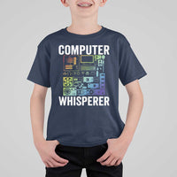 Computer Technician T Shirt For Kid Computer Whisperer IT Tech Support Devices - Wonder Print Shop