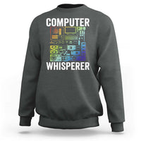 Computer Technician Sweatshirt Computer Whisperer IT Tech Support Devices - Wonder Print Shop