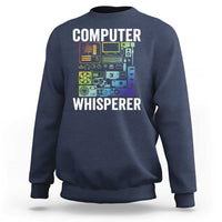 Computer Technician Sweatshirt Computer Whisperer IT Tech Support Devices - Wonder Print Shop