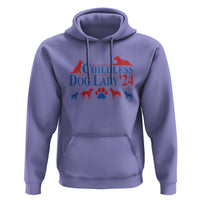 Childless Dog Lady '24 Hoodie Patriotic 2024 Election Vote Paw - Wonder Print Shop