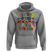 Kindergarten Preschool Teacher Hoodie Teacher of Tiny Superheroes Back To School - Wonder Print Shop
