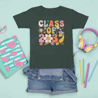 Class Of 2037 T Shirt For Kid Back To School Retro Groove Flower Pencil Apple - Wonder Print Shop