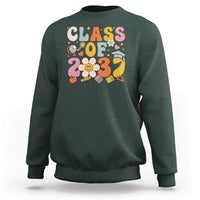 Class Of 2037 Sweatshirt Back To School Retro Groove Flower Pencil Apple - Wonder Print Shop
