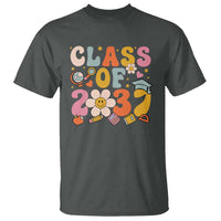 Class Of 2037 T Shirt Back To School Retro Groove Flower Pencil Apple - Wonder Print Shop