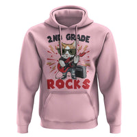 Funny 2nd Grade Rocks Hoodie Cat Heavy Metal Guitarist Thunder Star - Wonder Print Shop