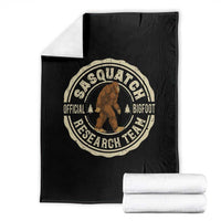 Funny Bigfoot Research Team Throw Blanket Retro Official Sasquatch Forest Stroll - Wonder Print Shop