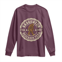 Funny Bigfoot Research Team Long Sleeve Shirt Retro Official Sasquatch Forest Stroll - Wonder Print Shop