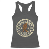 Funny Bigfoot Research Team Racerback Tank Top Retro Official Sasquatch Forest Stroll - Wonder Print Shop