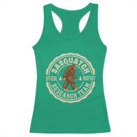 Funny Bigfoot Research Team Racerback Tank Top Retro Official Sasquatch Forest Stroll - Wonder Print Shop