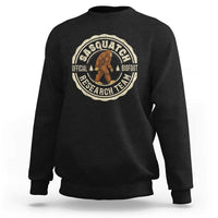 Funny Bigfoot Research Team Sweatshirt Retro Official Sasquatch Forest Stroll - Wonder Print Shop