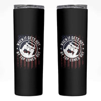 Funny When It Gets Hot My Top Comes Out Skinny Tumbler Off Road Car American Flag - Wonder Print Shop