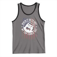 Funny When It Gets Hot My Top Comes Out Tank Top Off Road Car American Flag - Wonder Print Shop