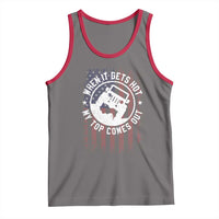 Funny When It Gets Hot My Top Comes Out Tank Top Off Road Car American Flag - Wonder Print Shop