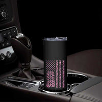 Off Road Car Wheel Pink Leopard Print American Flag Skinny Tumbler - Wonder Print Shop