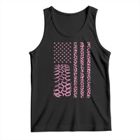 Off Road Car Wheel Pink Leopard Print American Flag Tank Top - Wonder Print Shop