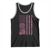 Off Road Car Wheel Pink Leopard Print American Flag Tank Top - Wonder Print Shop