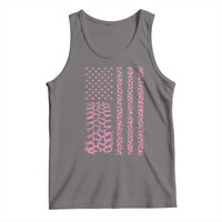 Off Road Car Wheel Pink Leopard Print American Flag Tank Top - Wonder Print Shop