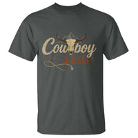 Funny Cowboy And Beer T Shirt Western Country Music Longhorn Skull - Wonder Print Shop