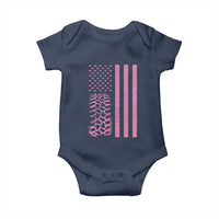 Off Road Car Wheel Vintage Pink American Flag Baby Onesie - Wonder Print Shop