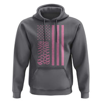 Off Road Car Wheel Vintage Pink American Flag Hoodie - Wonder Print Shop