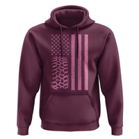 Off Road Car Wheel Vintage Pink American Flag Hoodie - Wonder Print Shop