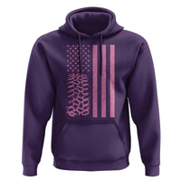 Off Road Car Wheel Vintage Pink American Flag Hoodie - Wonder Print Shop