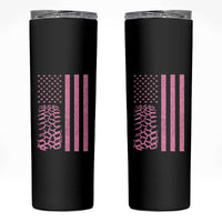 Off Road Car Wheel Vintage Pink American Flag Skinny Tumbler - Wonder Print Shop
