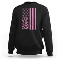 Off Road Car Wheel Vintage Pink American Flag Sweatshirt - Wonder Print Shop