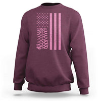 Off Road Car Wheel Vintage Pink American Flag Sweatshirt - Wonder Print Shop
