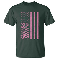 Off Road Car Wheel Vintage Pink American Flag T Shirt - Wonder Print Shop