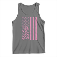 Off Road Car Wheel Vintage Pink American Flag Tank Top - Wonder Print Shop