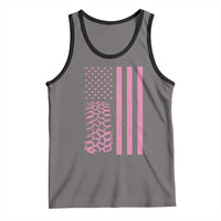 Off Road Car Wheel Vintage Pink American Flag Tank Top - Wonder Print Shop